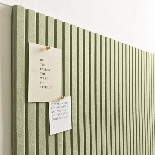 48" x 36" Large Felt Bulletin Board 1/2" Thick, Sage Green