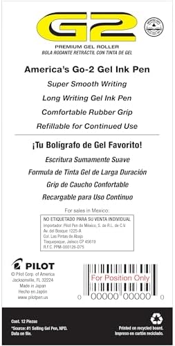 PILOT G2 Premium Gel Pens, Bold Point 1.0mm, Navy Ink, 12-Pack