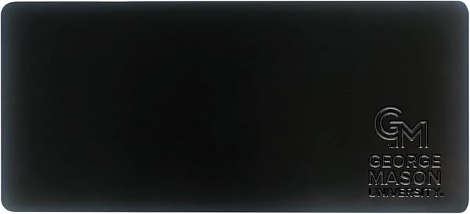 George Mason University Alumni Desk Mat, Durable Office Supplies, Non-Slip Base, Responsive Desk Pad with Smooth Surface, Black