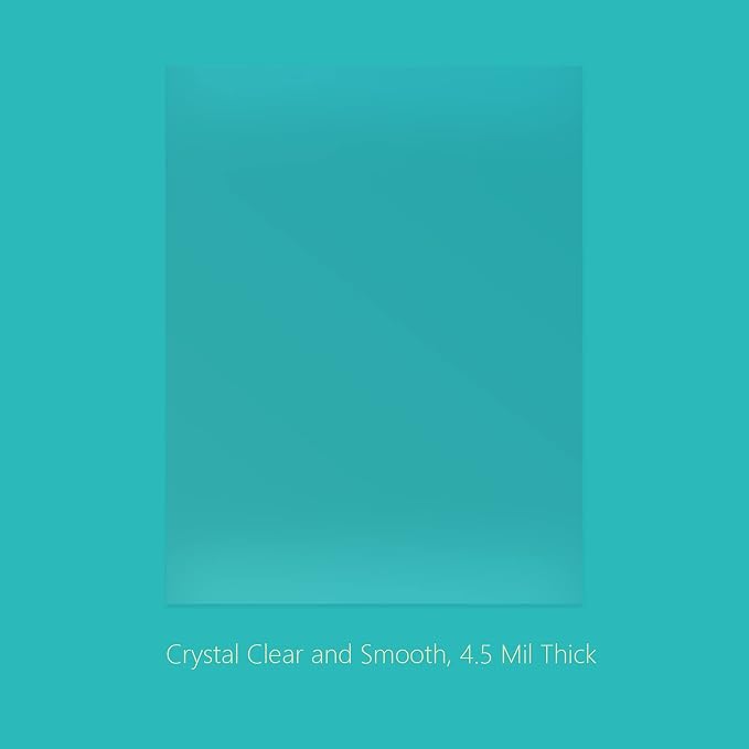 Binditek 200 Pack 4.5 Mil PVC Binding Covers, 8.5 x 11 Inches, Letter Size, Square Corners, Un-Punched, Office Supplies | Plastic Binding Covers, 8.5" x 11" Letter Size, Clear, Square Corners, Unpunched, Ideal for Business Reports and Proposals