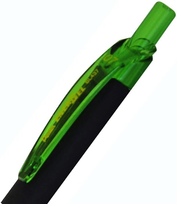 Pentel EnerGel Kuro Liquid Gel Pen, (0.7mm) Medium line, Lime Green Ink, 12 Pack (BL437R1-K)