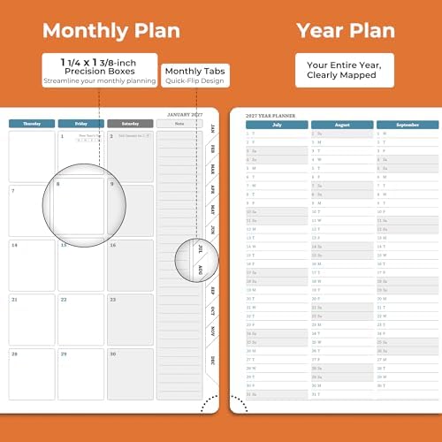 Planner 2026-2027 Daily Daily Weekly and Monthly,8.5"x6.5"
