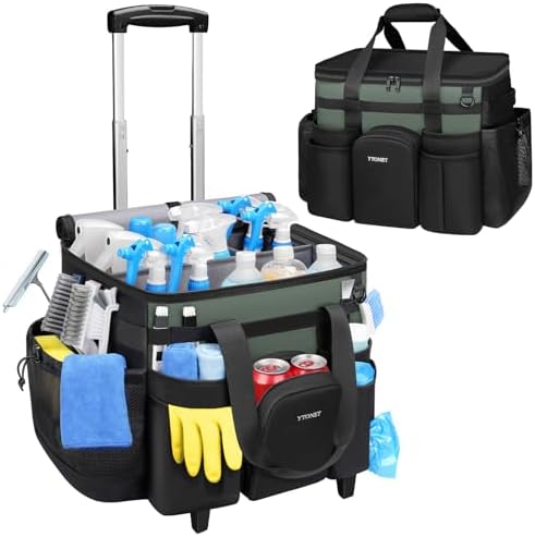 Ytonet XXL Rolling Cleaning Caddy, Large Cleaning Caddy with Wheels