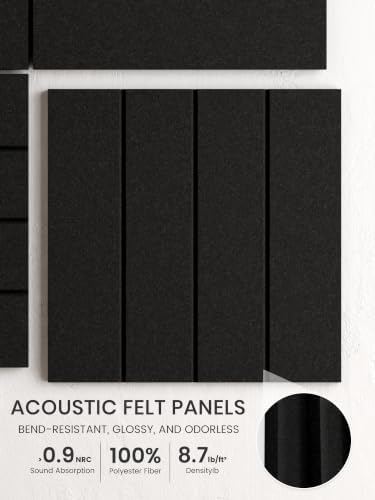Bumusty 36" x 24" Large Cork Board Alternative, Black