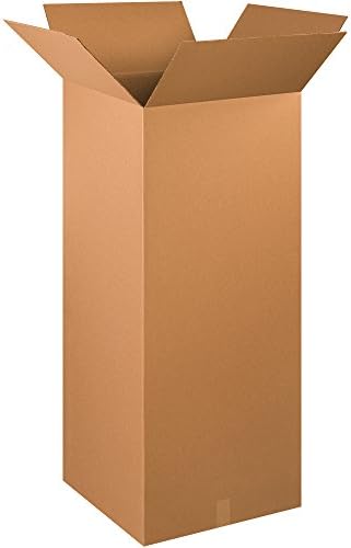Box USA Moving Boxes Tall 20" x 20" x 48"Pack of 15, Durable Kraft Corrugated Boxes for Shipping, Packaging, Moving & Storage Boxes