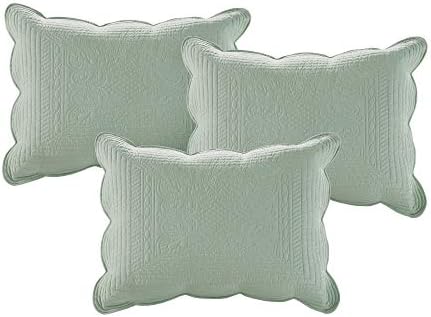 Madison Park Coastal Damask Quilted Daybed Cover Set, 6PC, 39"x75"