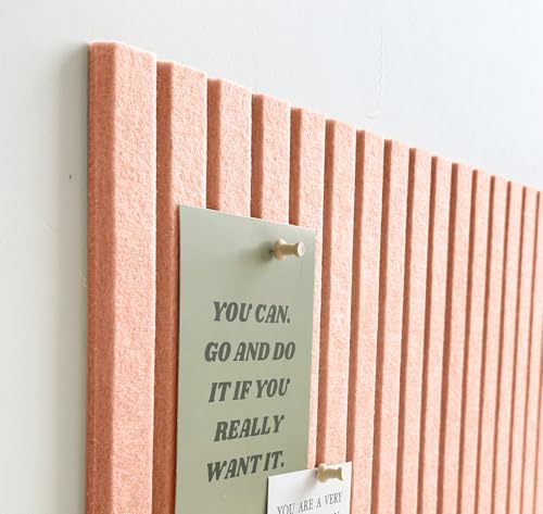 Large Felt Bulletin Board 48" x 24", Pink
