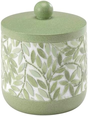Avanti Linens Accessories Bathroom Essentials, Jar, Green