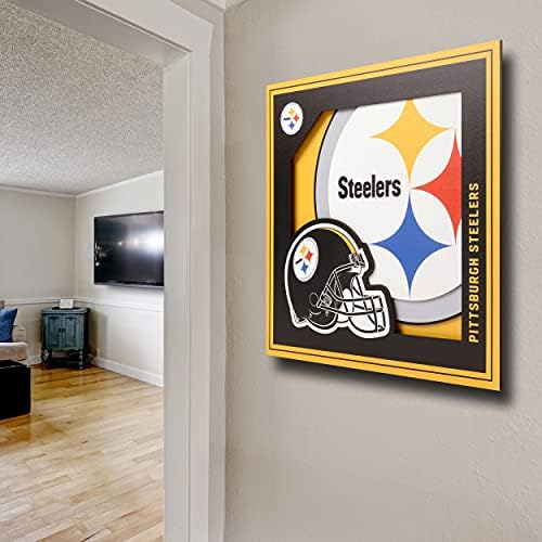YouTheFan NFL Pittsburgh Steelers 3D Logo Series Wall Art
