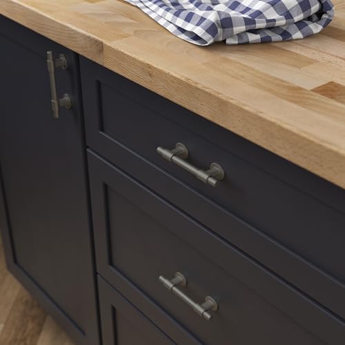 Franklin Brass 5 Pack Matte Brushed Nickel Cabinet Handles Adjustable Drawer Pulls for Kitchen Cabinet Knobs Dressers and Cupboards Fits 1-3/8 to 4 Inch (35–102mm) Hole Center | Adjusta-Pull™