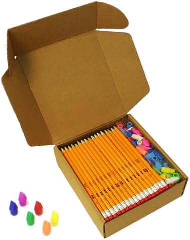 S & E TEACHER'S EDITION Pencils & Erasers Tops Set, 220Pcs