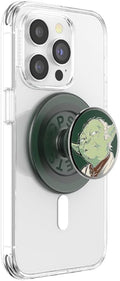 PopSockets Phone Grip for MagSafe, Magnetic Holder- Enamel Yoda | Removable, For Kindle / Android / iPhone, With Magnet, Star Wars, Grogu, iPad, Removable, Popper