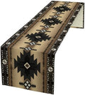 Aztec Table Runner, Southwestern Ethnic Geometric Triditional Table Runner Table Setting Decor for Kitchen Garden Farmhouse Party Holiday Dinner Home, 13x90 in