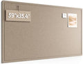 Fluxynara 59" x 35.4" Large Bulletin Board, Taupe