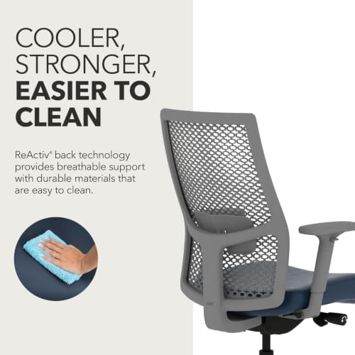 HON Ignition 2.0 ReActiv Ergonomic Office Chair, Lumbar Support, Ocean