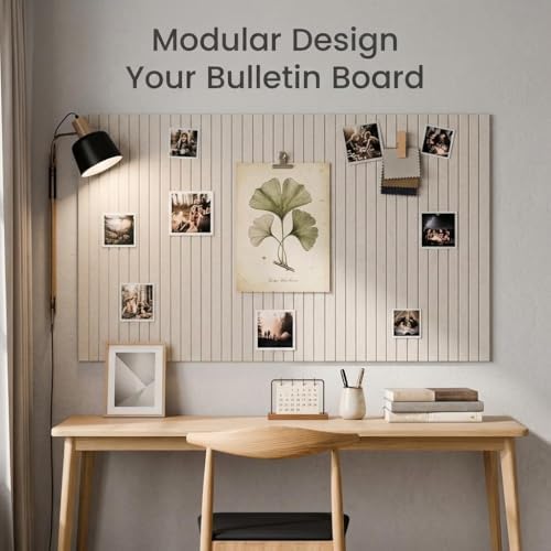 Striped Square Felt Bulletin Board Tiles, 6 Pack