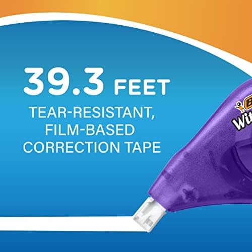 BIC Wite-Out Brand EZ Correct Correction Tape, White, (Pack of 9, 90 Count Total)