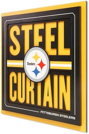 YouTheFan NFL Pittsburgh Steelers Slogan Series 3D Wall Art