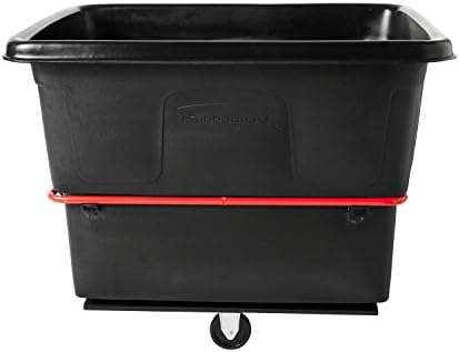 Rubbermaid Commercial Utility Truck 20 Cubic Feet 1200 lb. Capactiy Black Large Cart for Commercial/Waste/Laundry Transportation/Collection