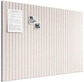 Bumusty 48"x 36" Large Felt Bulletin Board Tiles, Oatmeal