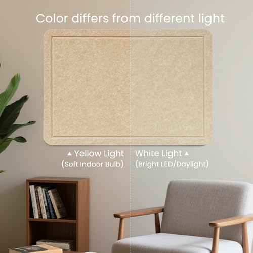 Felt Bulletin Board 36x24 inches, Decorative Pin Board for Home & Office