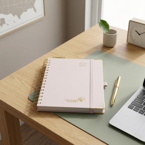 POPRUN 2026-2027 Weekly Planner 6.25" x 8.5" Weekly and Monthly Planner