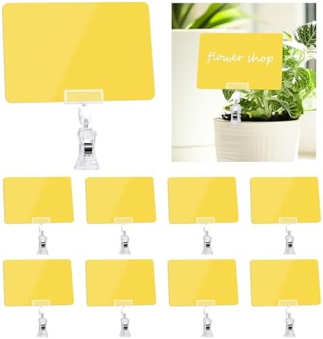 Mlici 12pcs Retail Sign Holder with Clamp for Store Displays