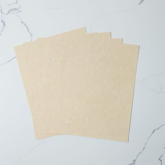 LUXPaper 8.5" x 11" Paper | Letter Size | Cream Parchment | 60lb. Text | 1,000 Qty