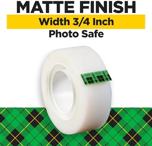 Scotch Magic Tape, Invisible, 18 Rolls
