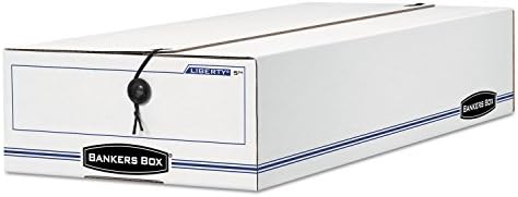 Bankers Box 12-Pack String & Button Check Box, 5-3/4" x 9" x 23-1/4"