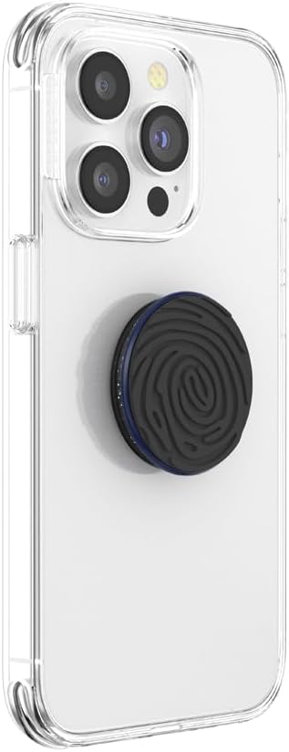 PopSockets Adhesive Phone Grip, Holder- Imprint Black | Secure Comfortable Hold, Anti-Drop, Kickstand, Black, Electronic Accessories, For iPad/Kindle/iPhone/Android