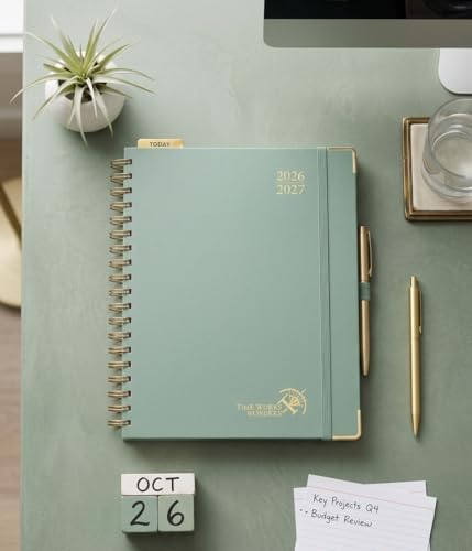 POPRUN 2026-2027 Weekly Planner 10" x 8"Weekly and Monthly Planner Calendar