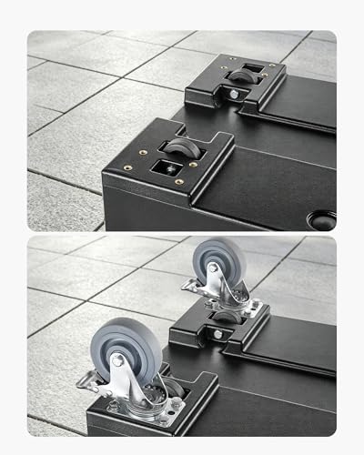 VEVOR Caster Wheels, 5 Inch Heavy Duty Casters, Compatible with VEVOR Insulated Food Pan Carrier, Set of 4 (2 Swivel with Brake, 2 Rigid)