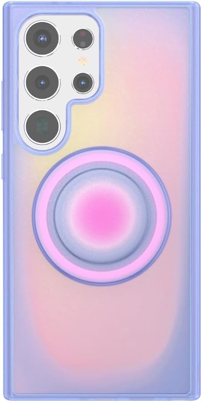 PopSockets Samsung Galaxy S24 Ultra Phone Case Compatible with MagSafe, Purple - Aura