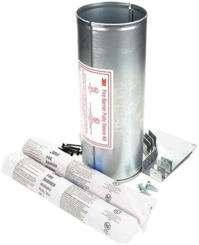 3M Fire Barrier Putty Sleeve Kit DT 400, 4 in Round, 1/case