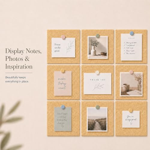 Felt Bulletin Board Tiles, Large Cork Board Alternative,24 x 36 in
