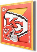 YouTheFan NFL Kansas City Chiefs 3D Logo Series Wall Art