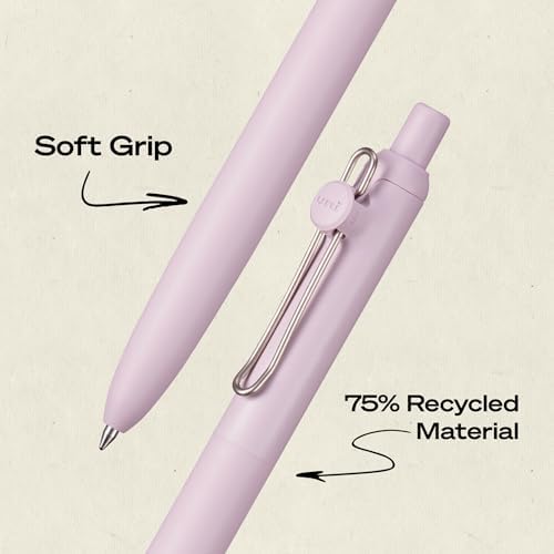 uniball™ Zento Gel Pens, Black Ink, 0.7mm Medium Point, 5 Count