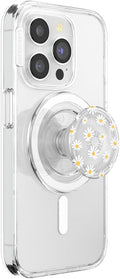 PopSockets Phone Grip for MagSafe, Magnetic Holder- He Loves Me Not | Removable, For Kindle / Android / iPhone, With Magnet, Daisy, Flower, Men, Boys