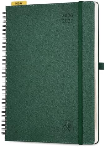 POPRUN Weekly Planner 2026-2027, 8.5" x 10.5" Academic Year Calendar Book