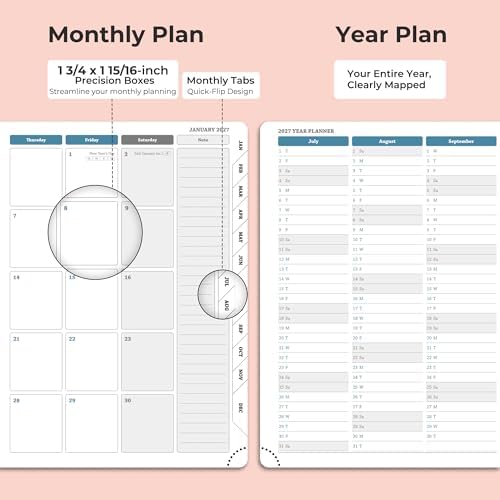 Planner 2026-2027 Daily Daily Weekly and Monthly,11.5"x8.5"