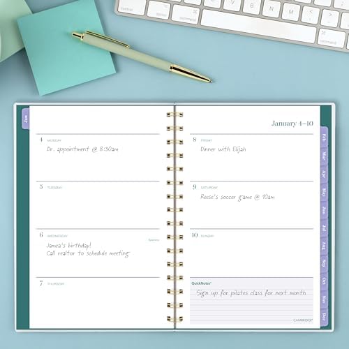 Mead Cambridge 2027 Planner, Weekly & Monthly, 5.5" x 8.5", Ombre Mist (1851-200-27)