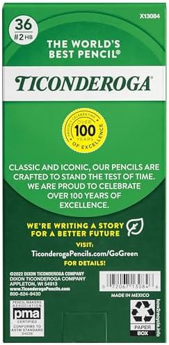 Ticonderoga My First Tri-Write Wood-Cased Pencils, Unsharpened