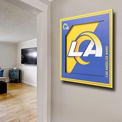 YouTheFan NFL Los Angeles Rams 3D Logo Series Wall Art