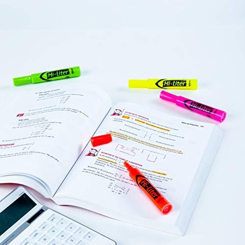 AVERY Hi-Liter Desk-Style Highlighters, Smear Safe Ink, Chisel Tip, 4 Assorted Color Highlighters (24063), (Pack of 3)