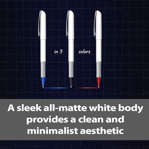 Pentel Floatune Rollerball, 0.8mm Medium Line, Blue Ink, 12 Pack