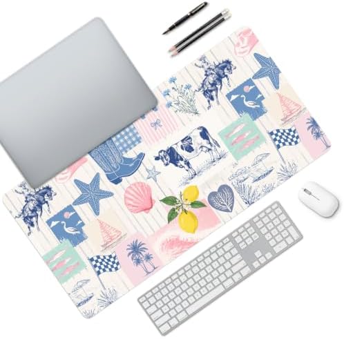 Western Preppy Coast Beach Desk Mat Small Gaming Mouse Pad