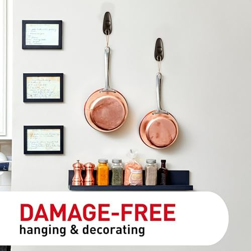 Command Forever Classic Large Metal Hooks, Damage Free Decorating, 2 Hooks