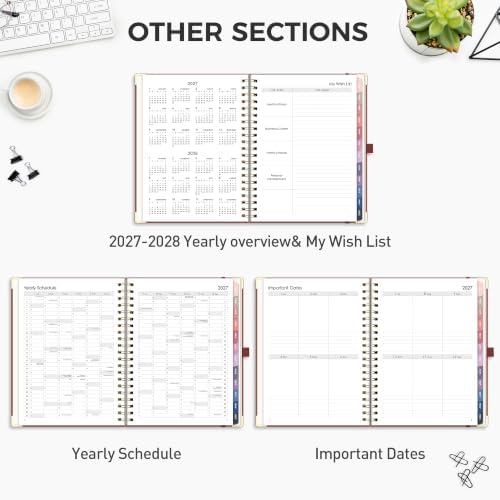 RETTACY 2027 Planner, Weekly and Monthly, Large Size (8.5" x 11")