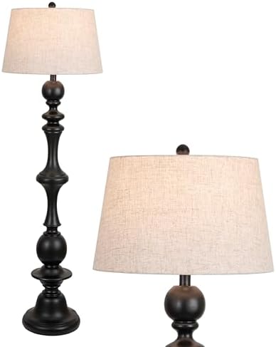 JONATHAN Y Taylor Candlestick Floor Lamp 67", Black